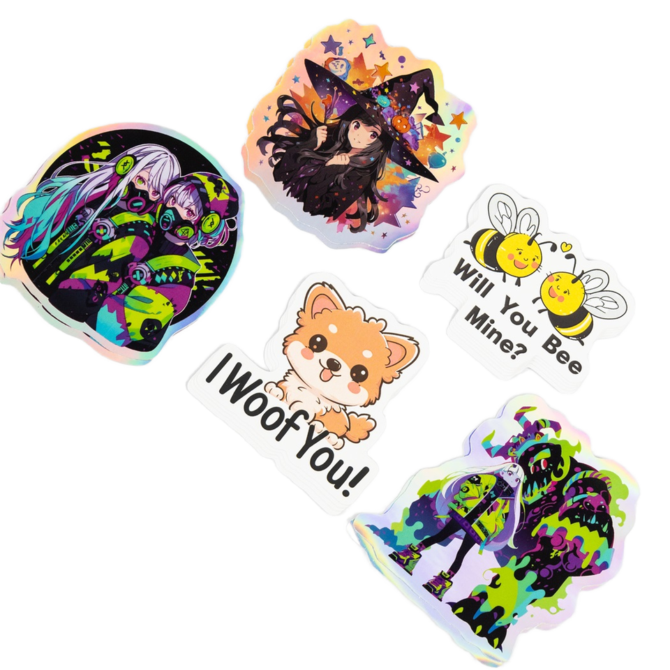 Customized Waterproof Cartoon Labels, Creative Stickers, Special Shape ...