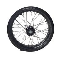 Kit de roues à rayons en alliage anodisé CNC KYZ 19/19 pouces, moyeu Supermoto, Surron Light Bee X, Talaria Ultra Bee 2019-2024, kit de course Enduro