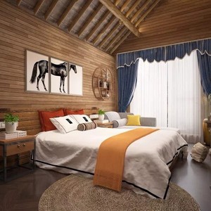 Cabane d'été moderne en bois, bois traités sous pression, pour camping et complexe hôtelier, personnalisable - Product Image 3