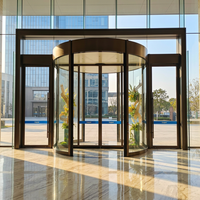 Puerta Giratoria Eléctrica de Vidrio con Acabado Moderno y Tecnología de Levitación, Impermeable para Uso Interior en Hoteles