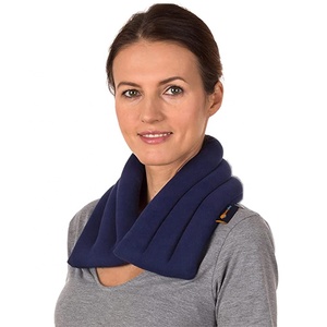 Impacco Caldo e Freddo per Collo con Semi di Lino, Fascia Termica Umida Riscaldabile al Microonde per Collo e Spalle - Product Image 3