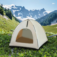 Tente de camping d'été durable pour animaux de compagnie, design universel imperméable avec fonction semi-fermée confortable pour chats et chiens