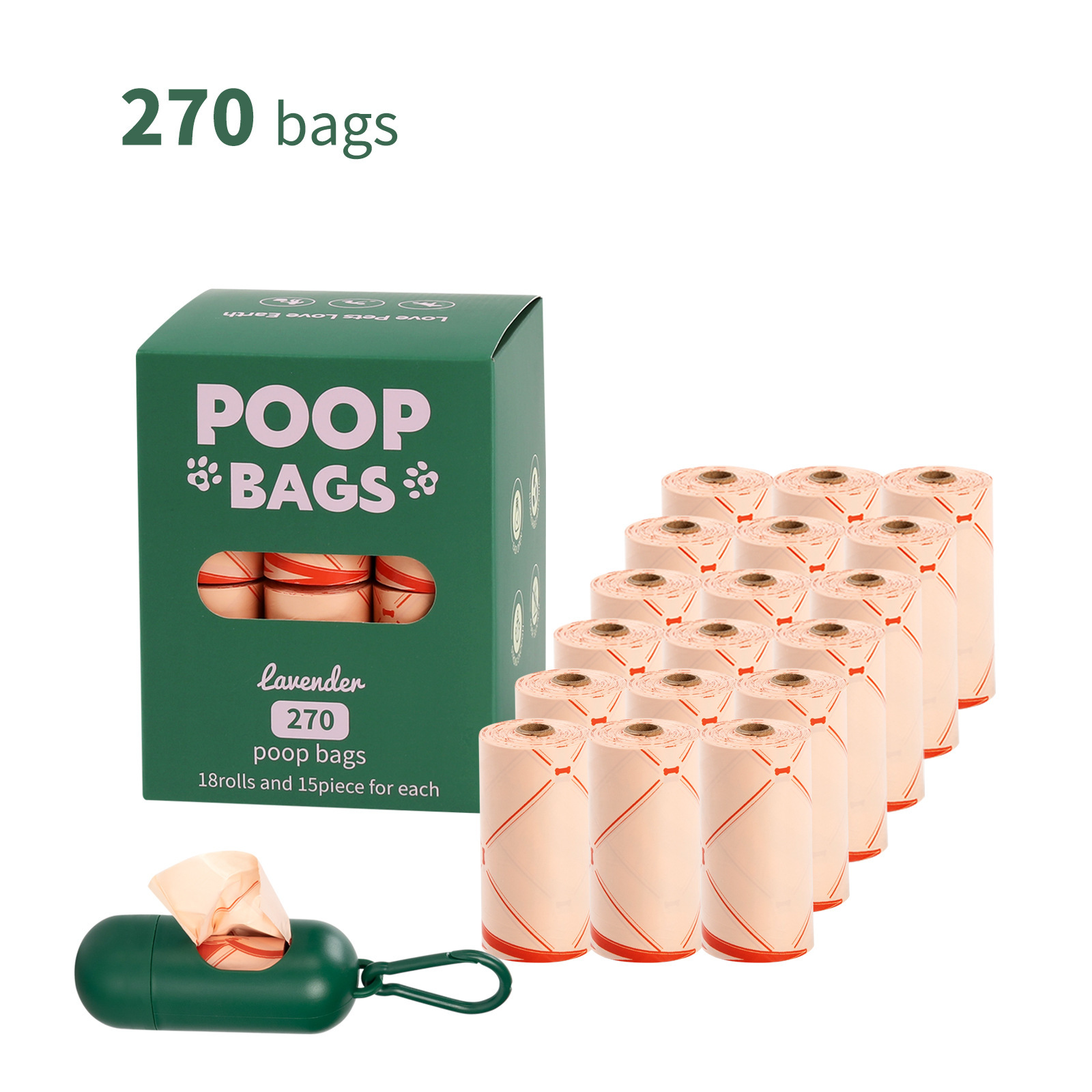 Coffret 18 rouleaux + distributeur