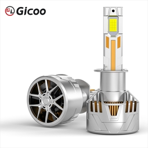 Ampoule de phare de voiture GICOO X80 200W 6000K CSP LED H1 H3 H4 H7 H11 9005 9006 12V, éclairage automobile pour phares avant antibrouillard - Product Image 5