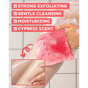 Almohadilla <span class=keywords><strong>exfoliante</strong></span> corporal vegana todo en uno con burbujas para lavar el cuerpo, hoja <span class=keywords><strong>exfoliante</strong></span>, células muertas de la piel, productos de baño de Corea - Product Image 3