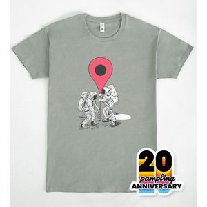 T-shirt We Were On The Moon grigia, edizione 20° anniversario - Product Image 2