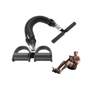 Nueva Banda de Resistencia <span class=keywords><strong>con</strong></span> Pedal, Anti-Rotura, 4 Tubos, Cuerda de Tracción para Entrenamiento de Piernas, Ejercicios <span class=keywords><strong>Abdominales</strong></span> en Casa, Asistencia para <span class=keywords><strong>Abdominales</strong></span> - Product Image 1