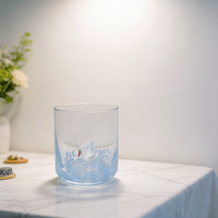 Transparante Kerstboom Sneeuwpop Bril Doorzichtige Kerst Glazen Bekers Cartoon Cadeau Drinkglas Dieren Glazen