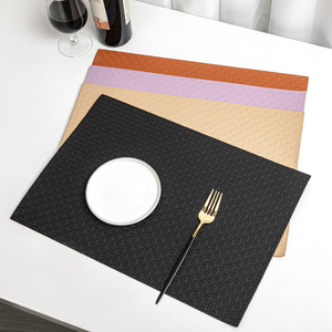 Nouveau tapis de table double face en cuir écologique personnalisable, imperméable et résistant à l'huile, pour restaurant occidental - Product Image 4