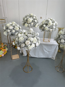 IFG 2025 50cm seda rosa y Gypsophila flor bola bebés respirar Floral centro de mesa para decoración de boda - Product Image 6