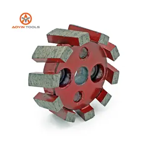 OEM D50mm * 40T Polegada Ferramenta CNC tipo segmentado roda de encaixe para pedra projetada, granito, mármore, quartzo usado em máquina CNC de pedra