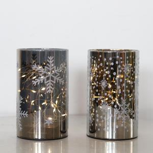Hot Items <b>LED</b> <b>Lights</b> Warm White Copper <b>Wire</b> 9*9*15CM Glass Cylinder Christmas <b>Light</b> for Home Living Room Decoration - Product Image 3