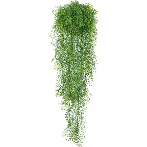 ספק קישוט חתונה ערבה צמחי פרחים תלויים קיר ירוק צמחים תלויים מלאכותיים