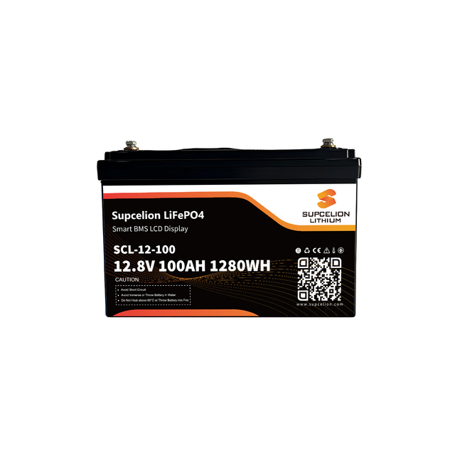 Supcelion LiFePO4  12.8V 100Ah Solid State Battery Deep Cycle 10-Year Warranty 4000-Cycle/lithium battery