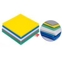 Feuille de plastique ondulé PP pour l'emballage et l'impression, imperméable, légère, taille personnalisée