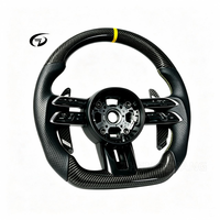 Volant de voiture personnalisé en fibre de carbone avec palettes de changement de vitesse, adapté aux Mercedes W213 C238 W463 CLS C257 W205 C63 AMG