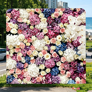 Soft <b>Pastel</b> Color Flower Wall For Bridal Shower Gender Reveal And Romantic Wedding <b>Decor</b> - Product Image 4