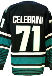2025新款71 Macklin Celebrini 39 Logan Couture 77 miso 72 Eklund批发高品质缝制冰球运动衫 - Product Image 3