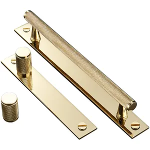 Wholesale Gold Kitchen Drawer Dresser Kitchen Furniture Door Handle and Knobs Cabinet Pulls Solid Brass