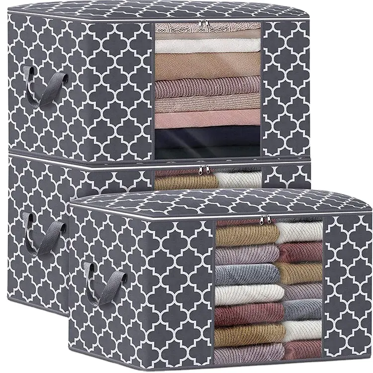 Sac de rangement multifonctionnel en tissu de haute qualité pour la maison, couette de chambre à coucher, boîte de rangement pour vêtements, vente en gros