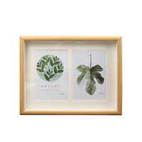 Cadre photo en bois artisanal Jinn Home avec passe-partout, décoration rectangulaire, impression UV, écologique