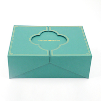 Boîte de papier d'emballage réutilisable de luxe en carton à double porte ouverte pour cosmétiques boîte-cadeau de parfum