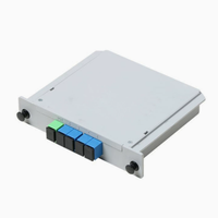 Répartiteur optique SC UPC PLC 1x4, boîtier cassette pour réseau FTTH FTTX