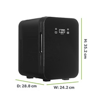 Machine à café portable 10L avec mini-réfrigérateur à lait et trou pour tube, idéale pour la voiture, réservoir à lait inclus
