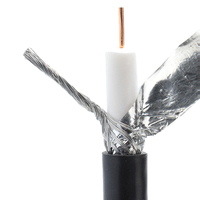 Cable Coaxial para Antena de TV RG6 de 75 Ohmios, Conductor de Cobre CCS, 100M 200M 305M