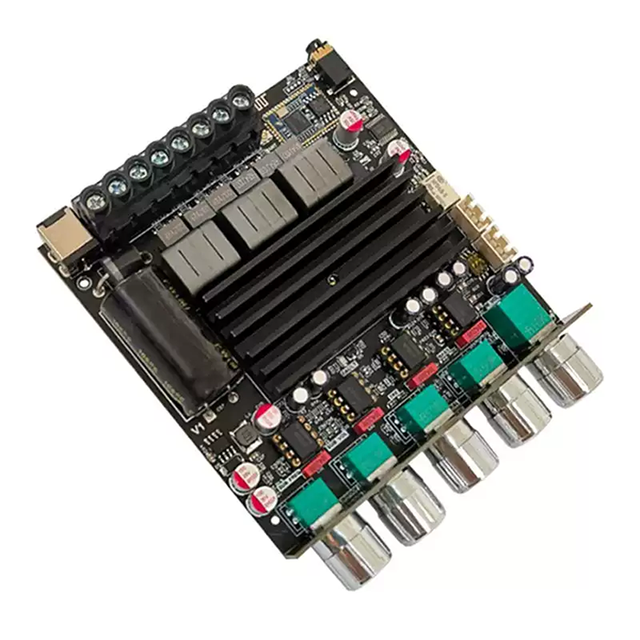 High Power 2.1 Channel  Amplifier Board, 100W+100W+200W Audio Board for Home Subwoofer