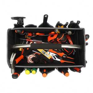 Bolsa de Herramientas para Electricista de Alta Resistencia, Multiusos, con Cierre y Base de Plástico - Product Image 3