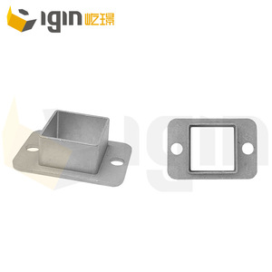 Conectores de base de aluminio, accesorios para tubos cuadrados, accesorios para barandillas de escaleras, tapas de extremo para decoración de jardines y villas - Product Image 4