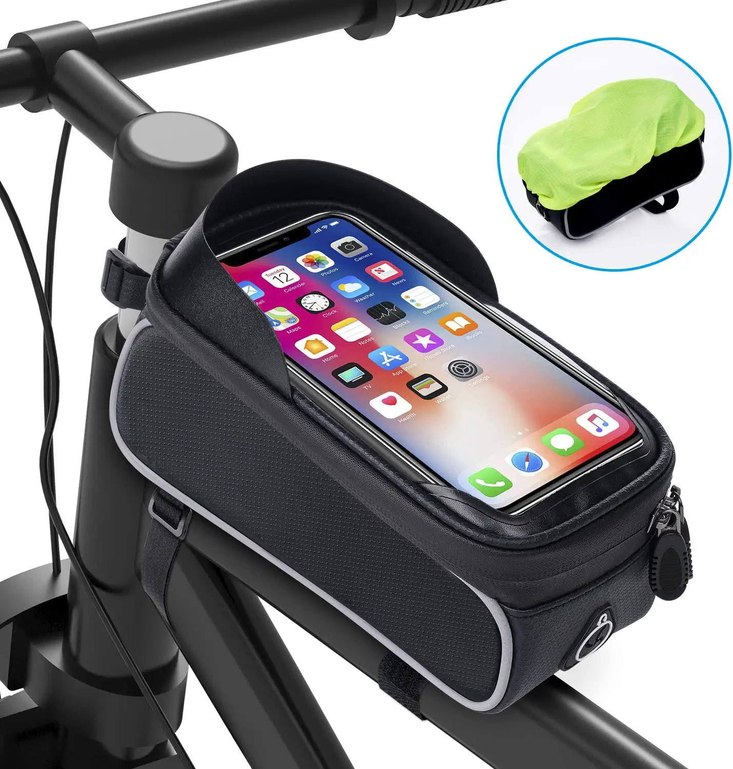 Велосипедная сумка для горного велосипеда, верхняя труба, Сумка с передним лучом, водонепроницаемая велосипедная сумка на переднюю трубу рамы