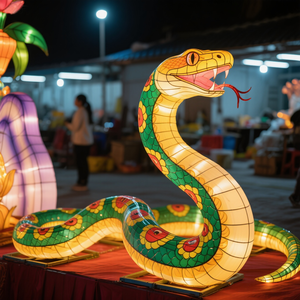 Linterna con Forma de Serpiente, Impermeable, Decoraciones Festivas para el Día de los Inocentes, Pascua, Día del Padre, Año Nuevo Chino - Duradera - Product Image 4