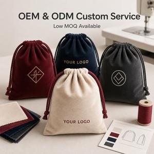 Bolsa de Terciopelo de Lujo para Regalo, Fabricada en 2020, de Alta Calidad, con Logotipo Personalizado Impreso - Product Image 5