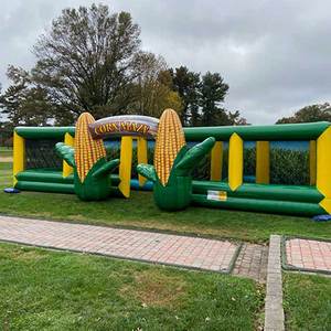 Jungle labyrinthe équitation <span class=keywords><strong>Structure</strong></span> extérieure Team Building Sport adulte mécanique rodéo tour taureau <span class=keywords><strong>gonflable</strong></span> jeu de trou de maïs - Product Image 5