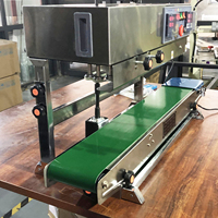 Machine verticale FR-1000 de thermoscellage de sacs de film plastique avec la machine continue de scellage de bande d'impression d'encre solide