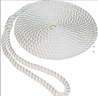 Fabricants de cordes multifilaments en nylon polyamide 5/16 à 3 brins, corde noire de 12 mm, 4 mm, 3 mm, 8 mm, vente en gros