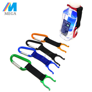 Chai Nước dây buộc tùy chỉnh vật liệu polyester nhôm Carabiner nước Giữ chai dây buộc - Product Image 3