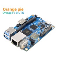 Carte de développement Orange Pi 3 LTS, ordinateur Linux, 2G8G RAM, coque noire transparente avec dissipateur thermique
