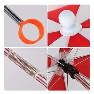Wholesale Windproof Straight Manual Golf Ball Picker <b>Umbrella</b> for Rainy Golf Course and Club Protection - Product Image 5