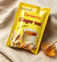 Poudre de curcuma chinois, sucre, granules de thé au gingembre, poudre de thé au gingembre instantané avec curcuma et gingembre, style thé au gingembre