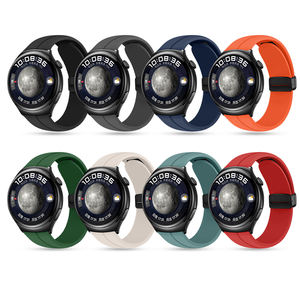 <span class=keywords><strong>Bracelet</strong></span> de <span class=keywords><strong>montre</strong></span> en <span class=keywords><strong>silicone</strong></span> souple pour Huawei 20mm <span class=keywords><strong>22mm</strong></span> <span class=keywords><strong>Boucle</strong></span> <span class=keywords><strong>déployante</strong></span> magnétique noire <span class=keywords><strong>Bracelet</strong></span> de remplacement pour Samsung Galaxy Watch 4 42mm - Product Image 1