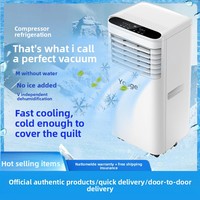 Climatiseur portable électrique 1HP, refroidissement uniquement, télécommande, Plug-and-Play, fréquence fixe, unité compacte tout-en-un pour la maison