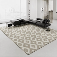 Premium Shurong Cotton Texture Home Area Carpet Hand-tufted Feeling Breathable Lightweight Multi-functional Decorative Rug
