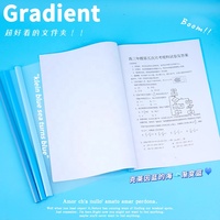 Protège-documents A4 transparent en plastique avec barre coulissante pour présentations professionnelles – Vente en gros