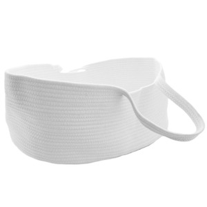 Cestino per neonati di sicurezza durevole con deposito per la corda di cotone portatile tessuto cesto per bambini - Product Image 6