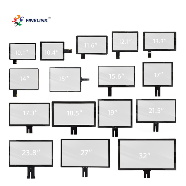 Industrial Multitouch Capacitive LCD Touch Panel 7 to 27 Inch Custom Size OEM Design for Kiosk POS ATM