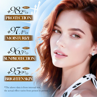 Crème à la céramide de riz SADOER 50g, hydratation longue durée, unifie le teint et forme une couche protectrice avant le maquillage.