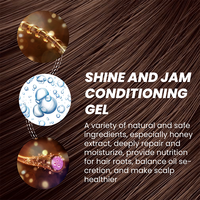 Brillance et confiture Marque privée Vente en gros Tresse soignée Conditionnement brillant Contrôle des bords personnalisé Gel capillaire Cire capillaire pour femme